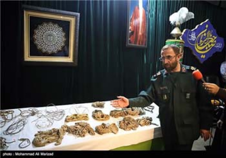 Photos: Iran Displays Body of Martyr Diver