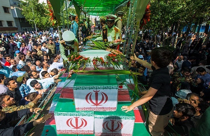 The funeral Ceremony of the 150 Iran's Sacred Defense martyrs