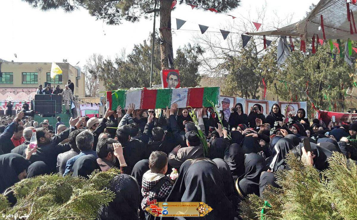 تشییع پیکر 6 شهید گمنام دفاع مقدس در استان البرز