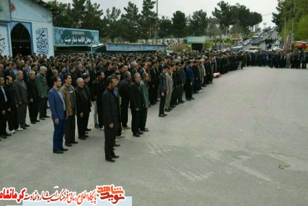 پیکر ۳ شهید نیروی انتظامی در استان کرمانشاه تشییع شد