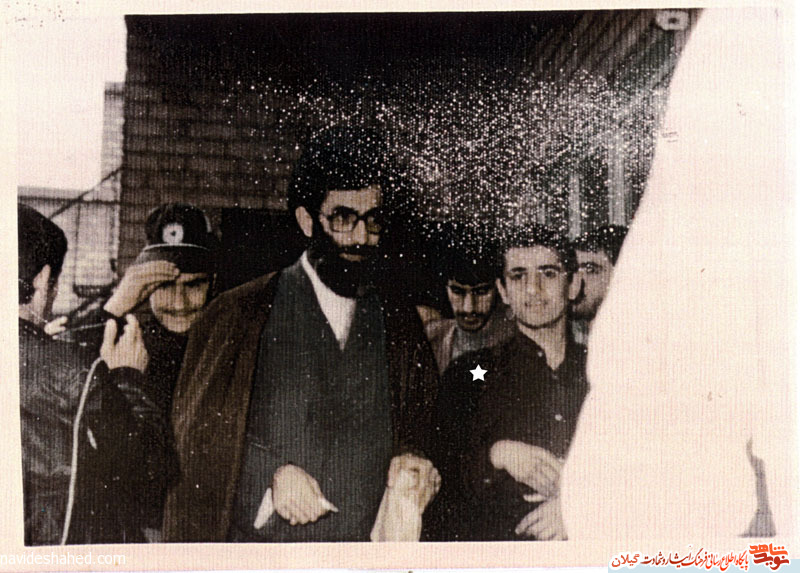 عکس دیده نشده از شهید گیلانی در کنار مقام معظم رهبری