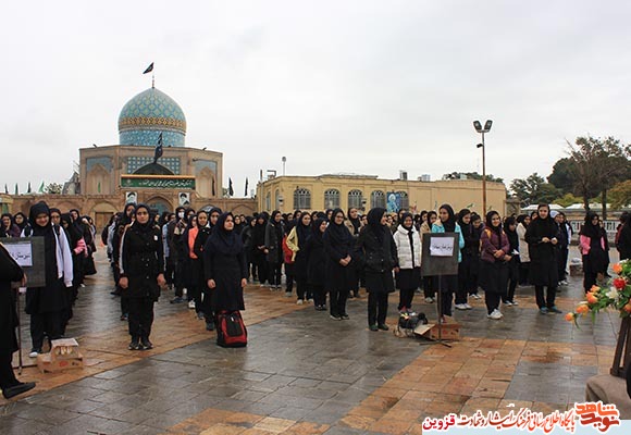 برگزاری کلاس‌های آمادگی دفاعی در گلزار شهدای قزوین به روایت دوربین