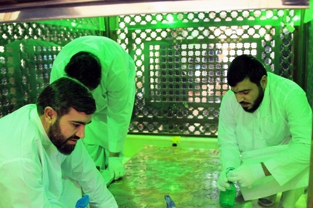 آرامگاه شهید مدرس در کاشمر غبارروبی شد