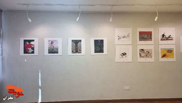 نمایشگاه کارتون «آتش در گلستان» به مناسبت اربعین شهدای حادثه تروریستی کرمان افتتاح شد.