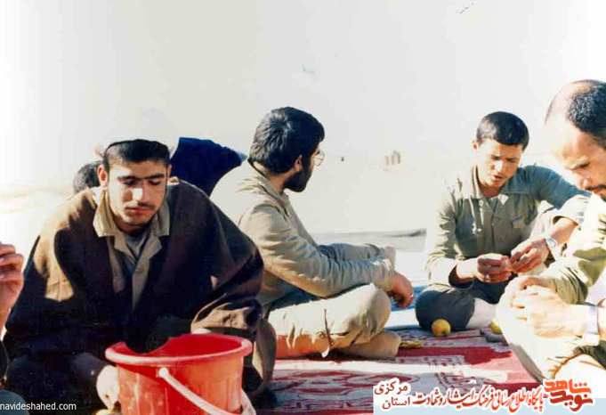 از چپ: شهید باقر کبیری - علی حمزه لو - محمدرضا علیمرادی - غلامعباس صالحی