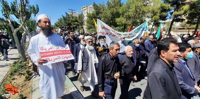 حضور گسترده سمنانی‌ها در راهپیمایی یوم‌الله قدس- بیست و پنجم فروردین‌ماه ۱۴۰۲