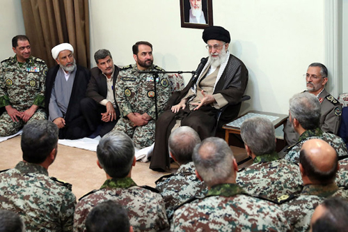 Defying threats on the front lines is a great opportunity for brave forces: Ayatollah Khamenei