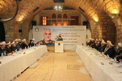 اجلاس باشكوه علمای شيعه و سنی لبنان در بزرگداشت سردار سليمانی + عکس