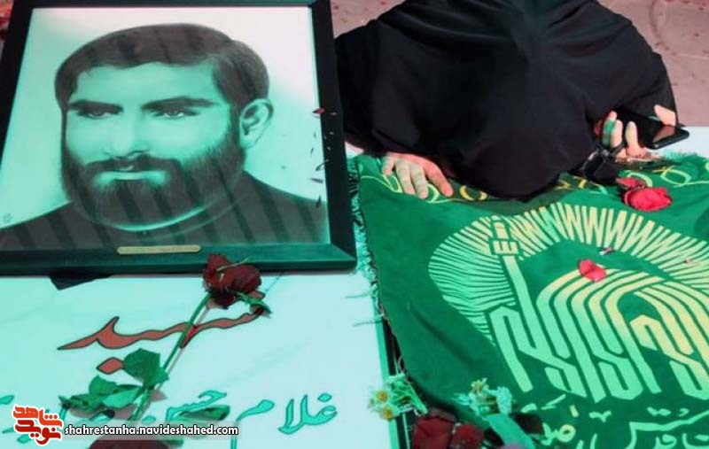 چشم مادر شهید صابری به مزار پسرش روشن شد