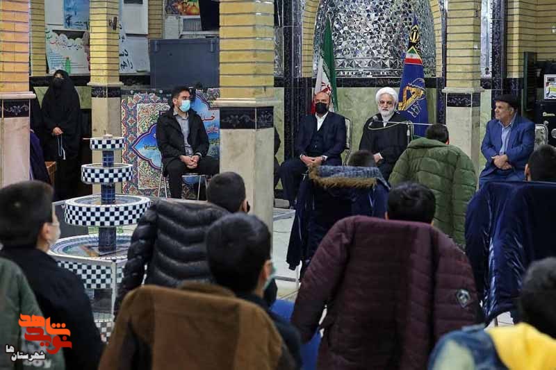 حضور رئیس قوه قضائیه در قرارگاه جهادی شهید هاشمی