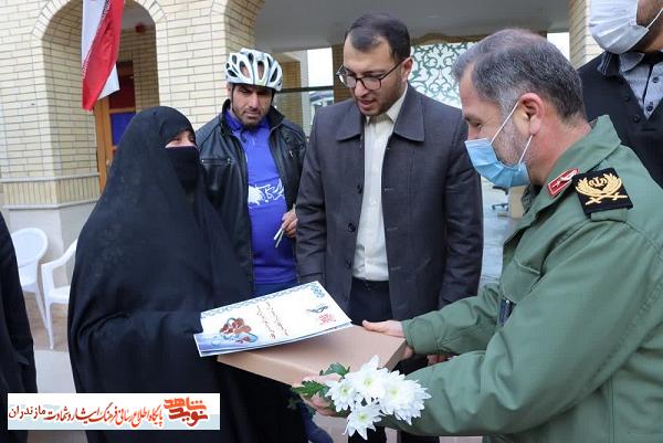 ركاب زدن دوچرخه سواران بسیجى مازندران تا «مزار شهيد سليمانى»