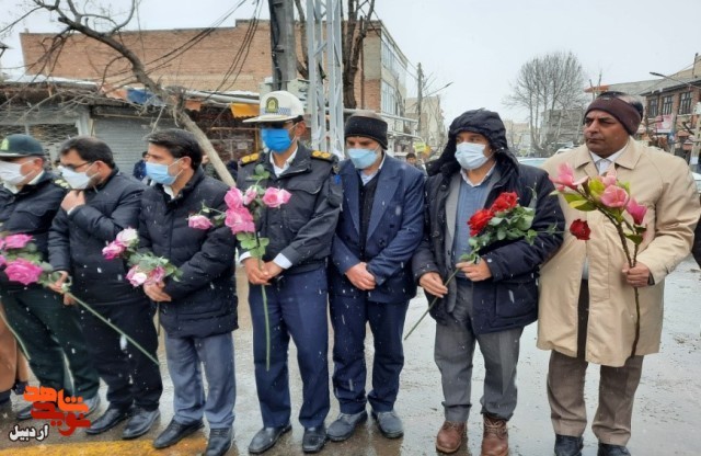 گزارش تصویری | مراسم گرامیداشت شهدای انقلاب شهرستان مشکین شهر در محل شهادتشان برگزار شد