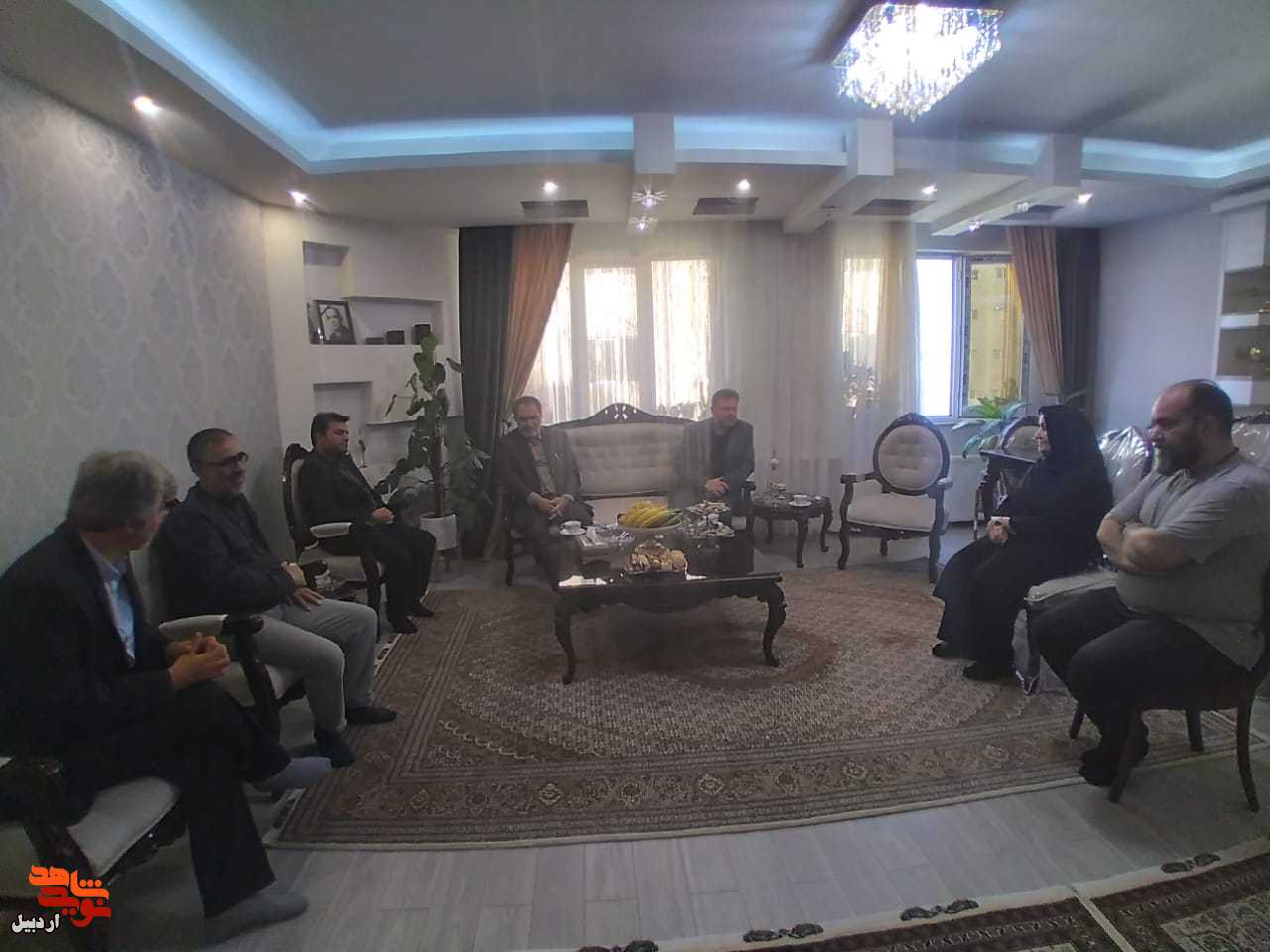 دیدار با خانواد شهید«جابر پورمحمدتقی» در اردبیل