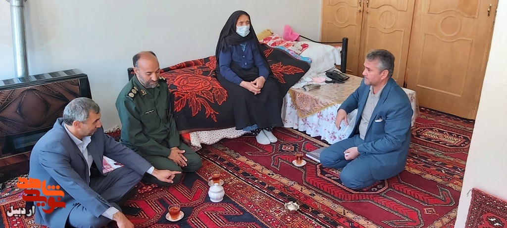 دیدار با خانواده های شهدا و جانبازان در نمین