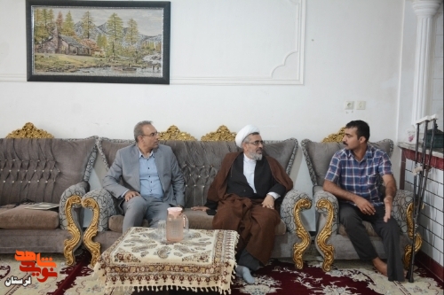 دیدار مدیرکل بنیاد شهید لرستان با جانبازان خرم آباد «رضا سبزی و مهران مریدی»