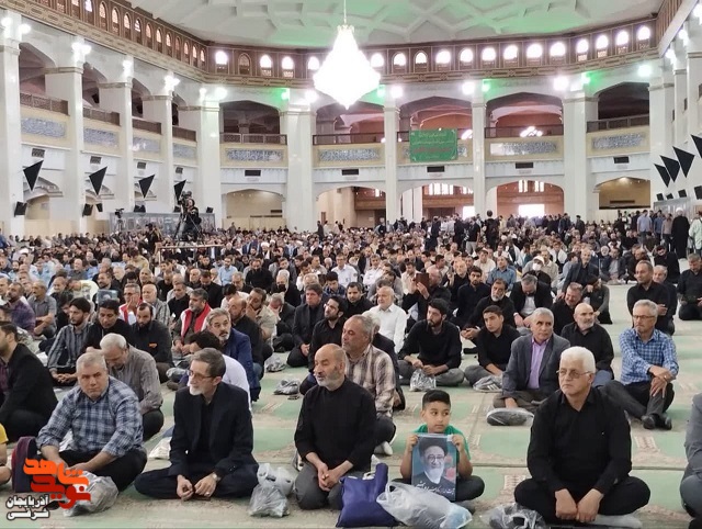 مراسم چهلم شهدای خدمت و گرامیداشت شهدای هفتم تیر در تبریز