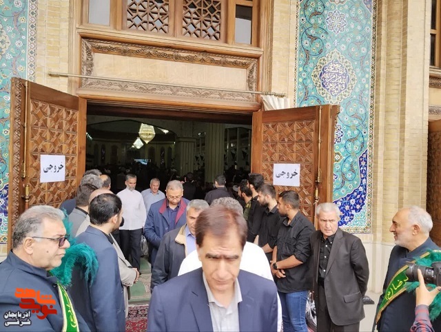 مراسم چهلم شهدای خدمت و گرامیداشت شهدای هفتم تیر در تبریز