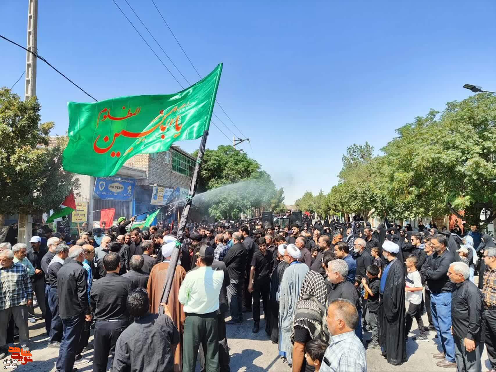 راهپیمایی جاماندگان اربعین در مرکز خراسان شمالی برگزار شد