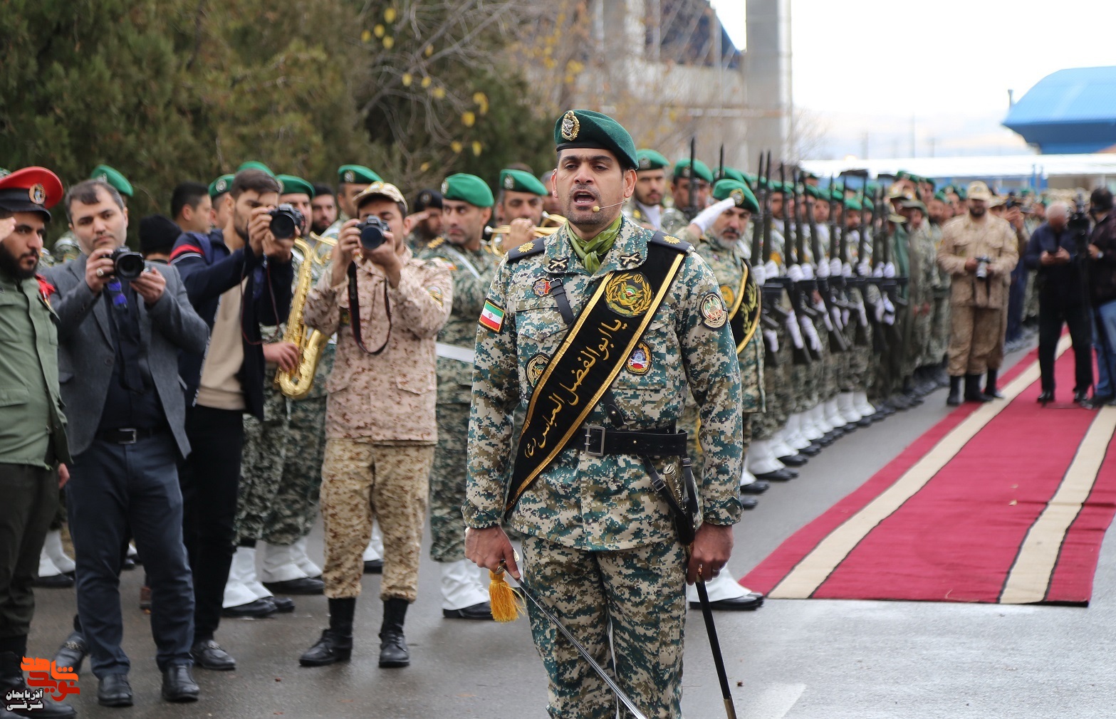 مراسم استقبال از پیکر ۴ شهید گمنام در تبریز