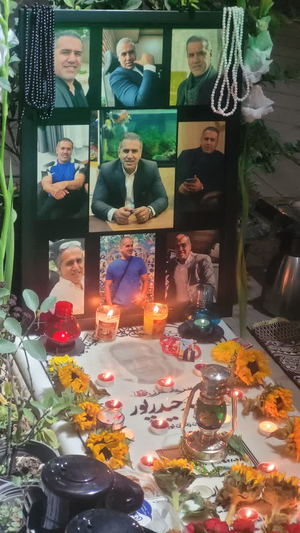 یلدای شهدایی در مزار شهدای جنگ ۱۲ روزه + عکس