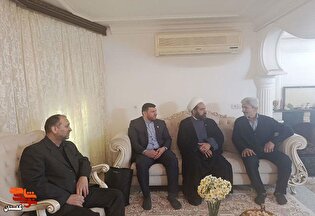 دیدار مدیر کل بنیاد شهید و امور ایثارگران گلستان با جانباز ۵۰ درصد «علی‌اصغر کرمی»