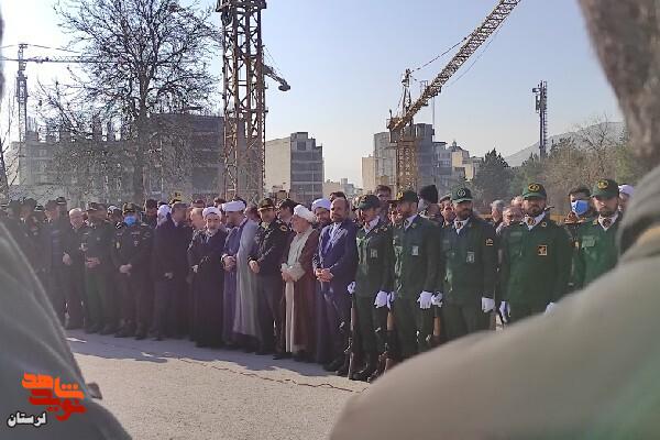 پیکر مطهر شهید «مصطفی بیرانوند» در خرم‌آباد تشییع شد