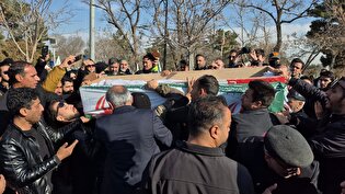 گزارش تصویری؛ پیکر شهدای امنیت مشهد تشییع و تدفین شد