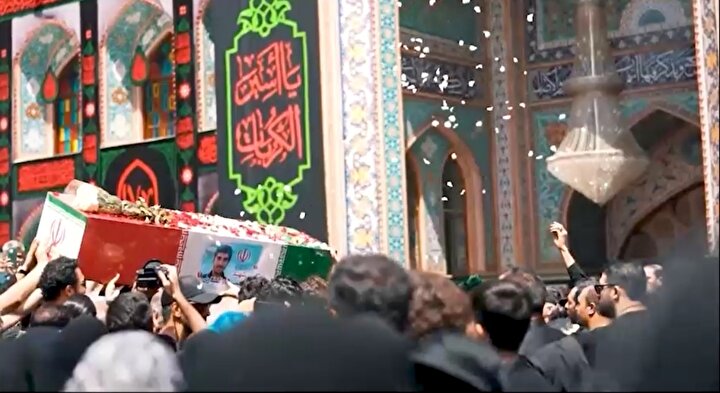 کلیپ/ تشییع پیکر شهدای امنیت