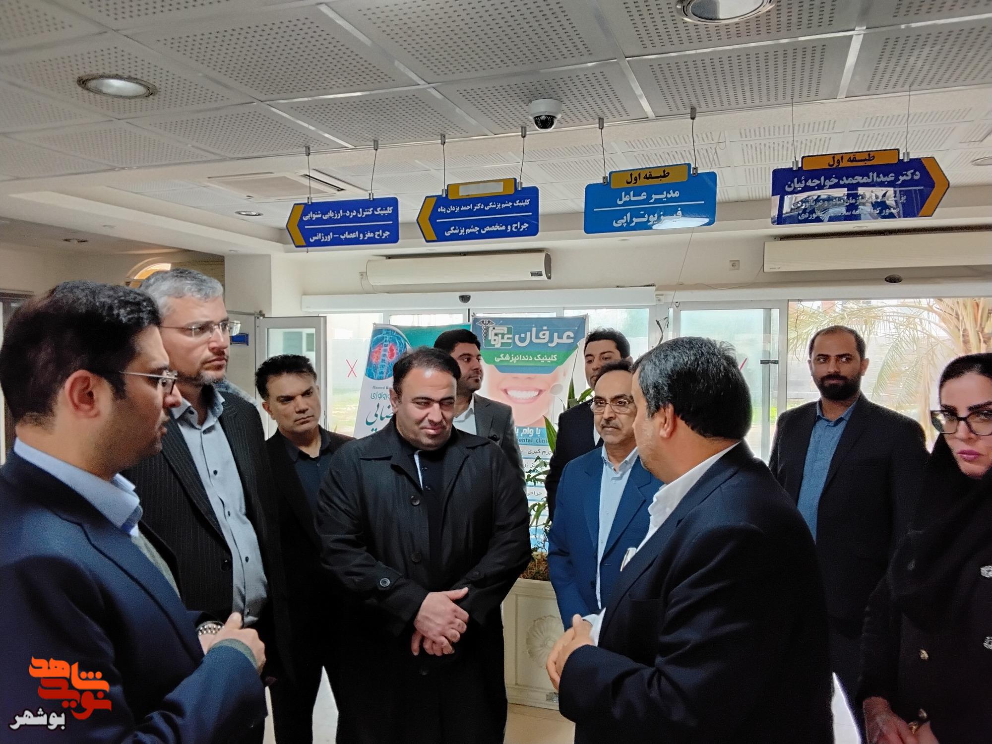بازدید مدیرعامل سازمان فرهنگی ورزشی و توانبخشی ایثار از موسسه فرهنگی ورزشی و توانبخشی ایثار بوشهر