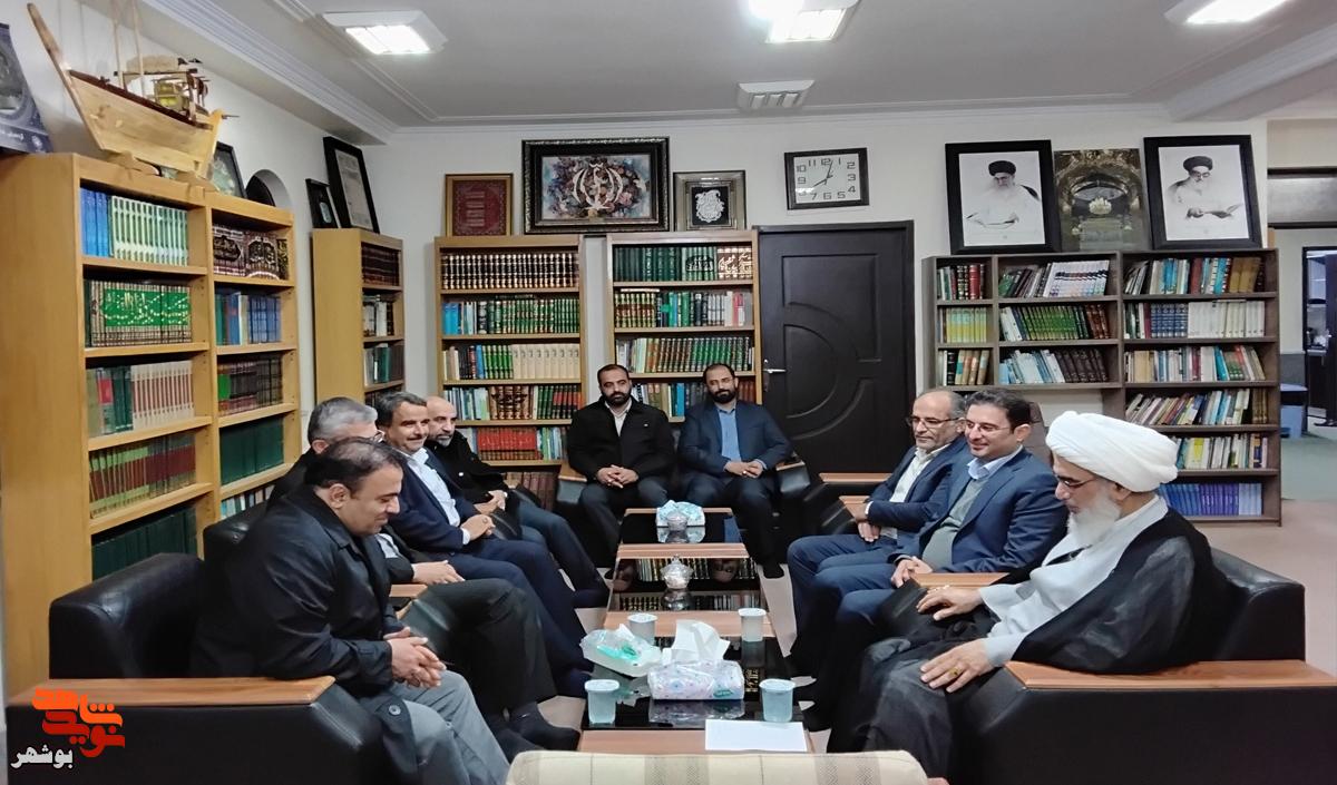 دیدار مدیرعامل سازمان فرهنگی ورزشی و توانبخشی ایثار با نماینده ولی فقیه در استان