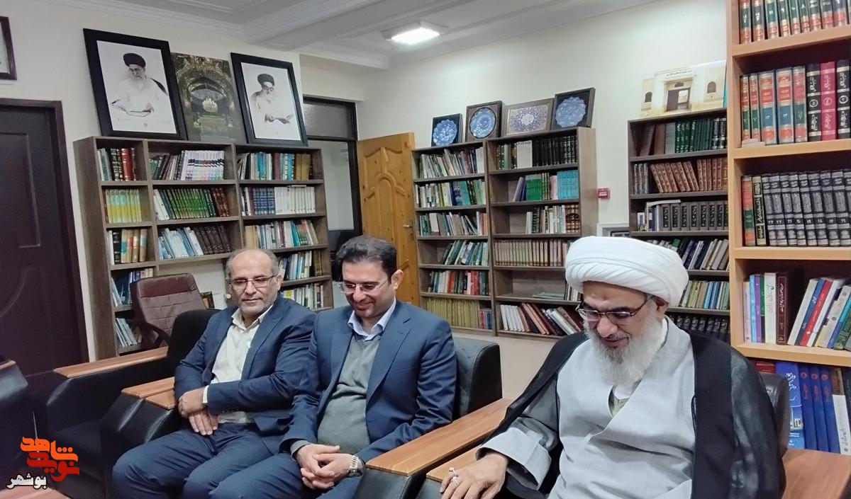 دیدار مدیرعامل سازمان فرهنگی ورزشی و توانبخشی ایثار با نماینده ولی فقیه در استان