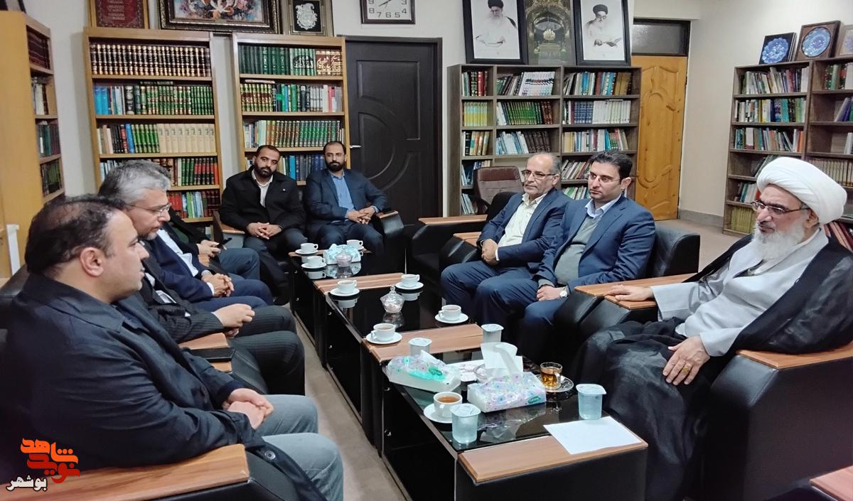 دیدار مدیرعامل سازمان فرهنگی ورزشی و توانبخشی ایثار با نماینده ولی فقیه در استان