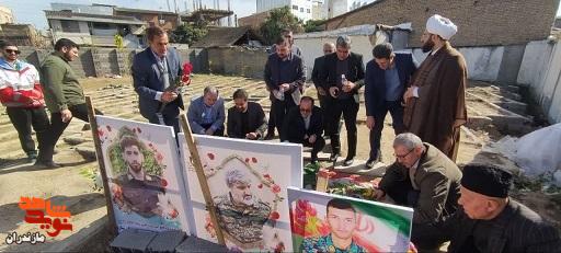 تصاویر/تجدید میثاق با شهدای مازندران در آغاز دهه مبارک فجر