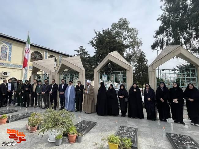 تصاویر/مراسم ملی میهمانی لاله‌ها در گلزار شهدای مازندران