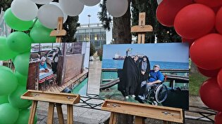 روایت ایثار در قاب تصویر؛ نمایشگاه عکس جانبازان نخاعی در حاشیه ششمین مسابقات رالی فارس