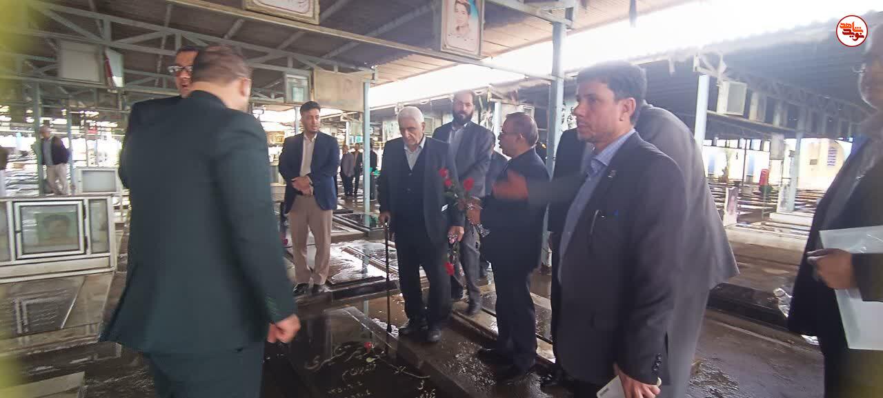 گزارش تصویری/ بعیت مجدد مشاوران دستگاه اجرایی در امور ایثارگران خوزستان با شهدا