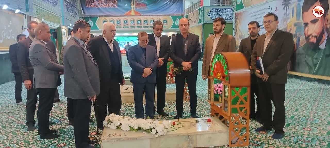 گزارش تصویری/ بعیت مجدد مشاوران دستگاه اجرایی در امور ایثارگران خوزستان با شهدا