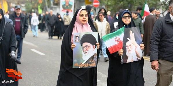 تصاویر/ راهپیمایی باشکوه مردم ساری در ۲۲ بهمن