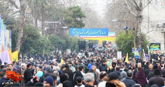 تصاویر/ راهپیمایی باشکوه مردم ساری در ۲۲ بهمن