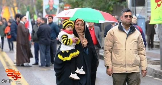 تصاویر/ راهپیمایی باشکوه مردم ساری در ۲۲ بهمن