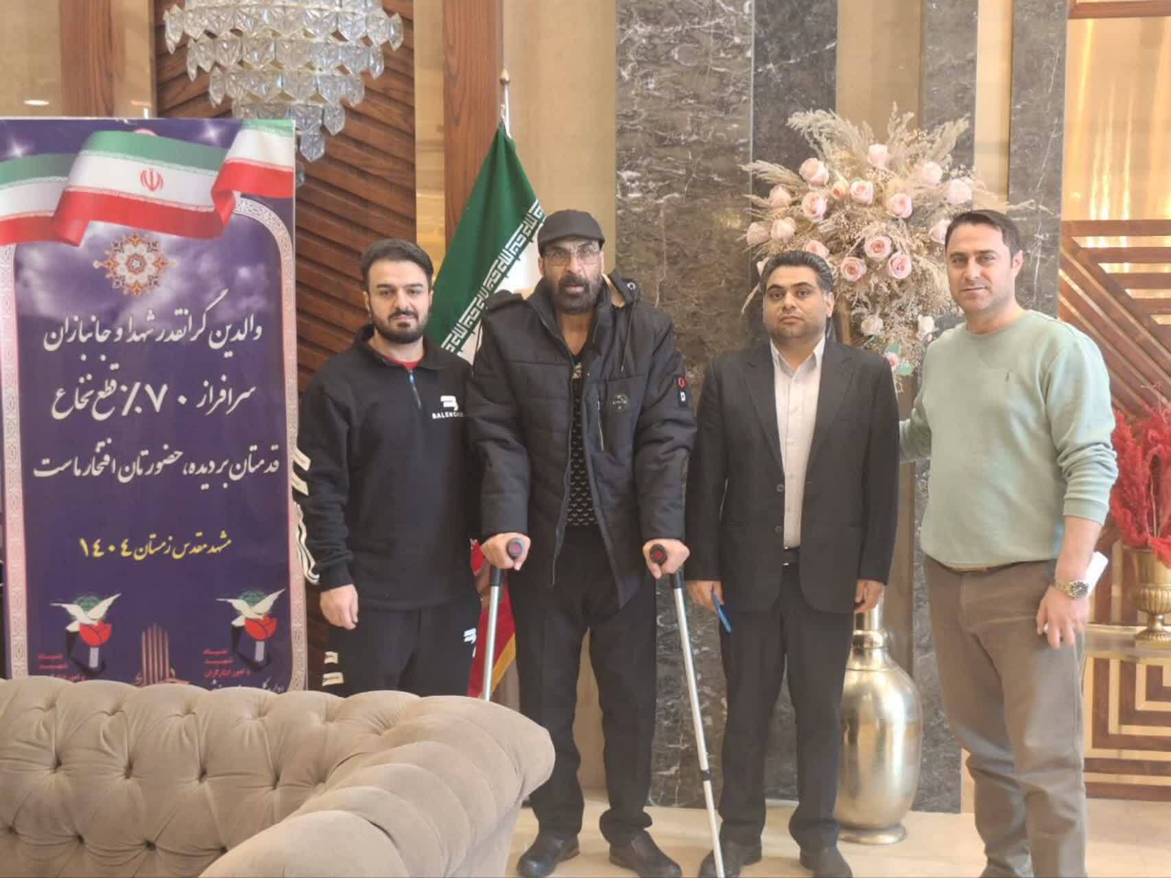 اسکان جانبازان ۷۰ درصد قطع نخاعی تهران بزرگ در مشهد مقدس برای زیارت حرم رضوی
