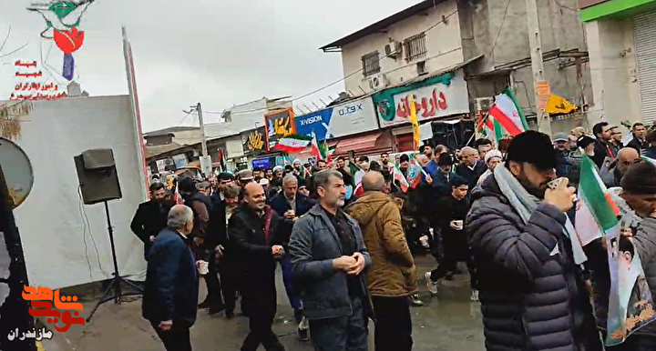 کلیپ/ راهپیمایی مردم شهرستان سیمرغ در ۲۲ بهمن