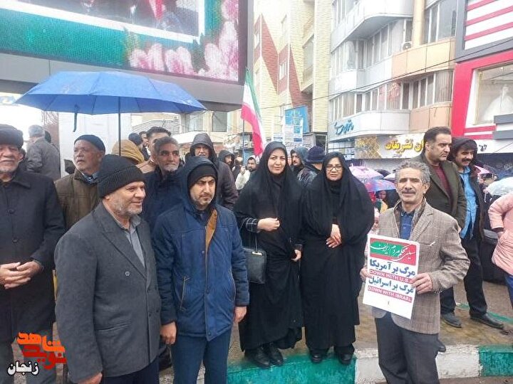 حضور مردم شهید پرور شهرستان ابهر در راهپیمایی 22 بهمن ماه