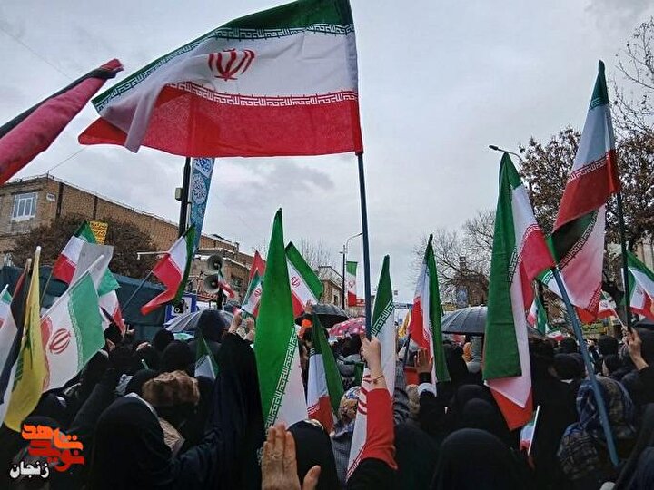 حضور مثال زدنی زنجانی ها در یوم الله 22 بهمن ماه