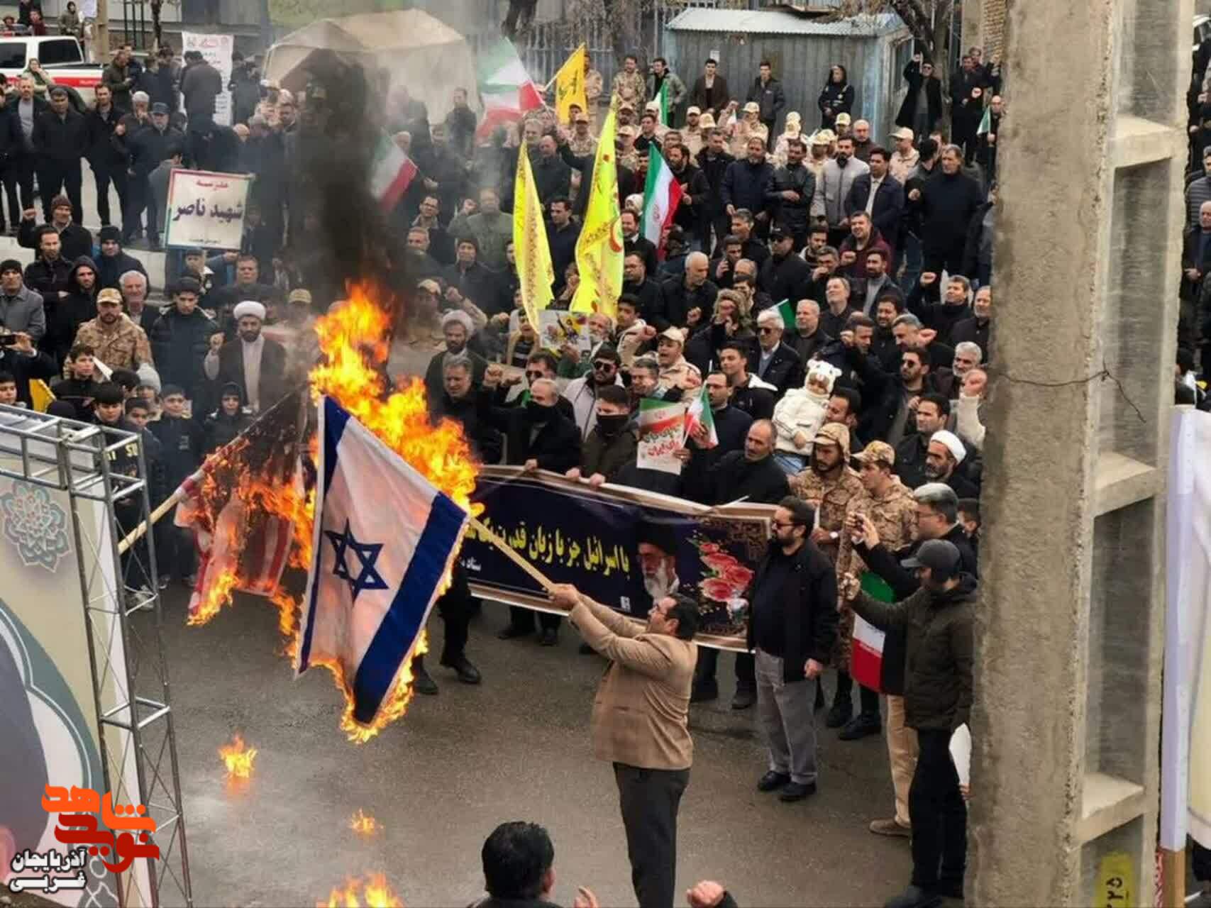 راهپیمایی یوم الله ۲۲ بهمن در شهرستان پلدشت