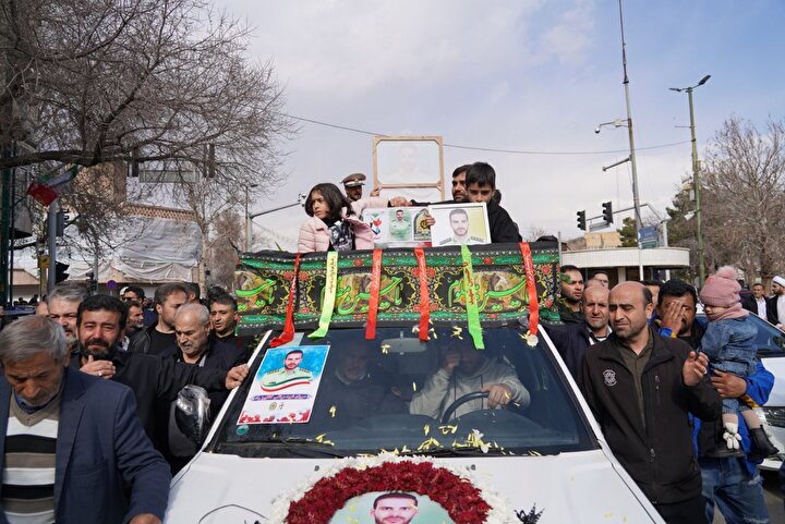 گزارش تصویری | تشییع پیکر مطهر شهید «مرتضی کشاورزراد» در قزوین