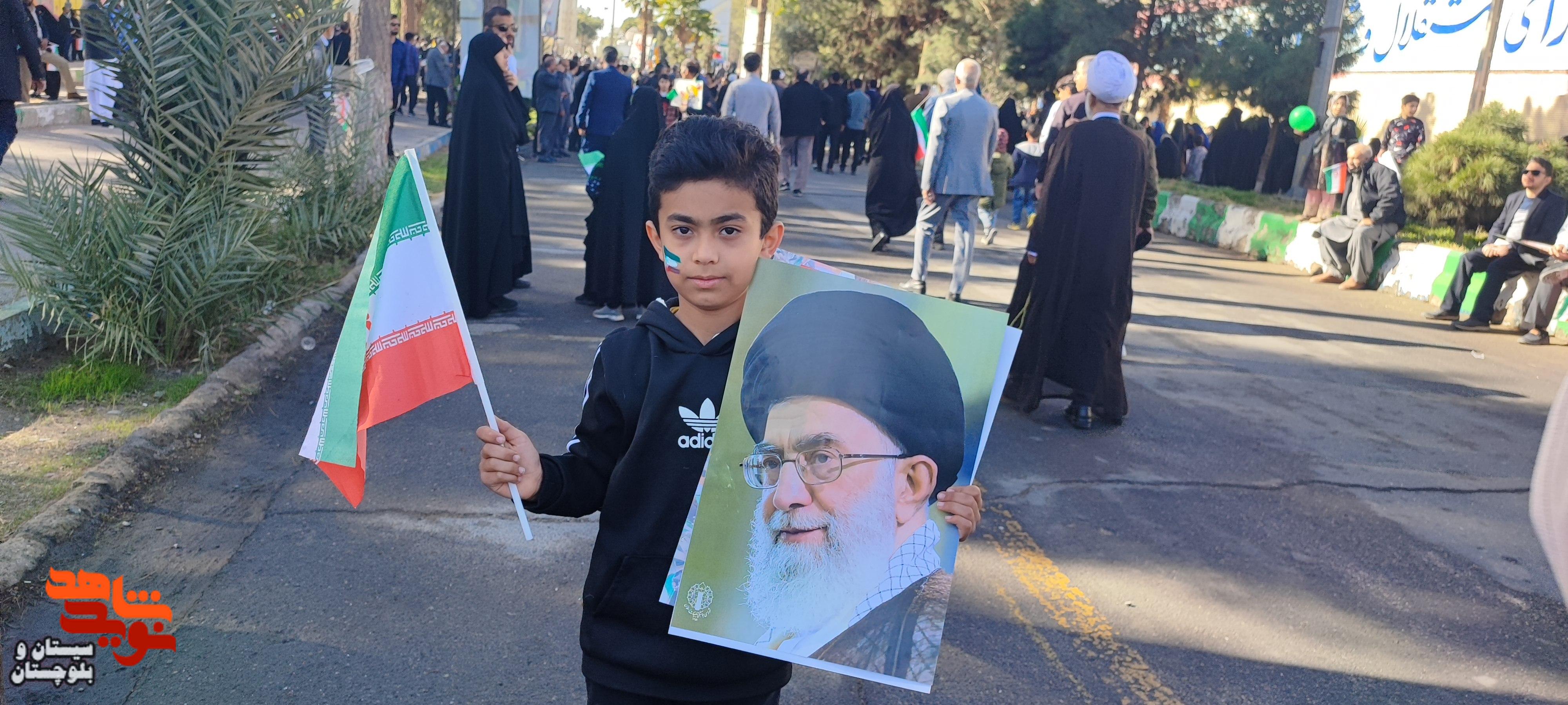 حضور پرشور مردم زاهدان در راهیپمایی 22 بهمن