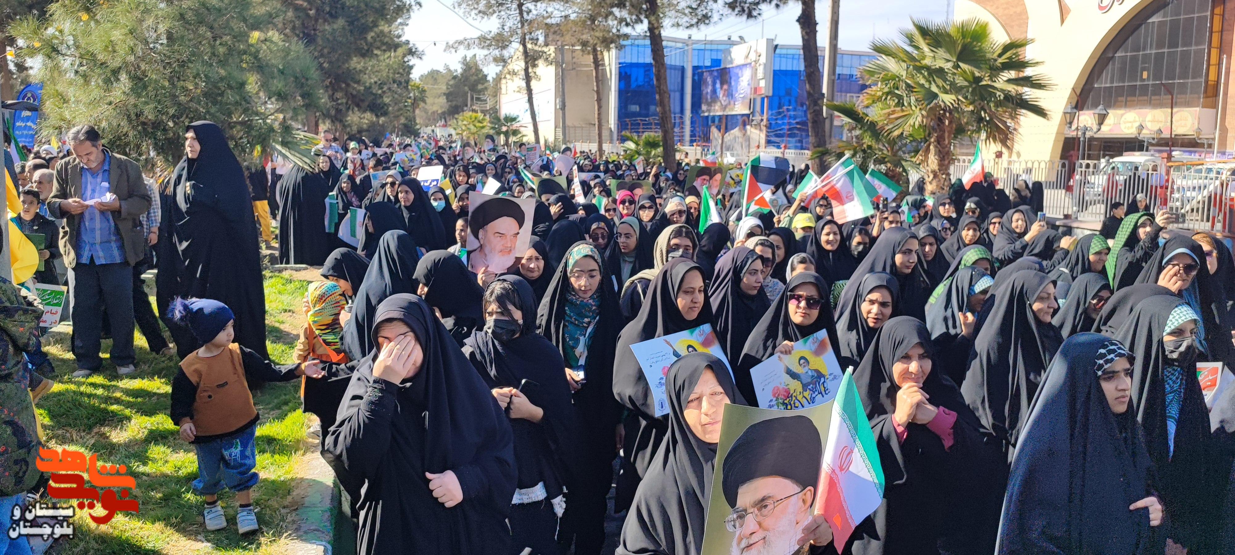 حضور پرشور مردم زاهدان در راهیپمایی 22 بهمن