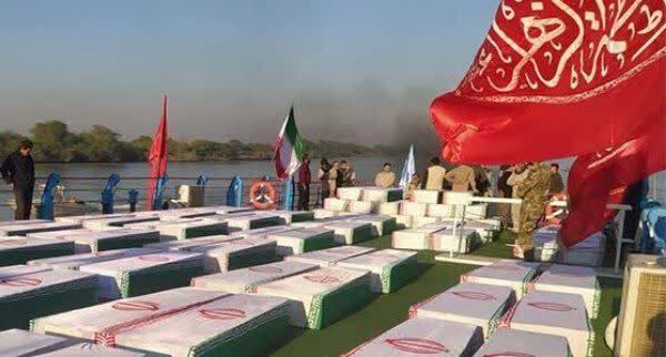 بازگشت ۸۵ شهید دفاع مقدس از مرز آبی اروند به میهن اسلامی بازگشت ۸۵ شهید دفاع مقدس از مرز آبی اروند به میهن اسلامی