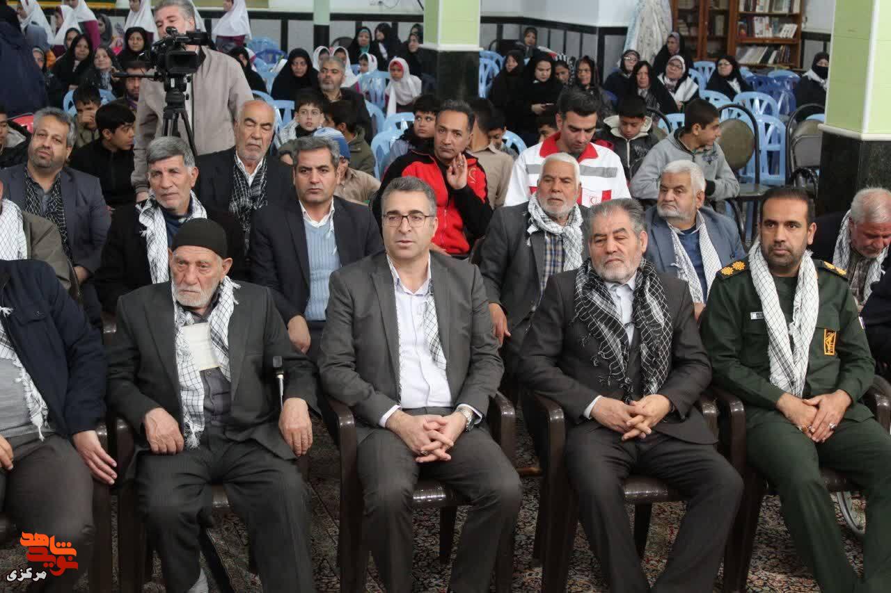گزارش تصویری | تجدید میثاق با شهدا در فراهان؛ مراسم «روز ایثار و شهادت» در غیاث‌آباد